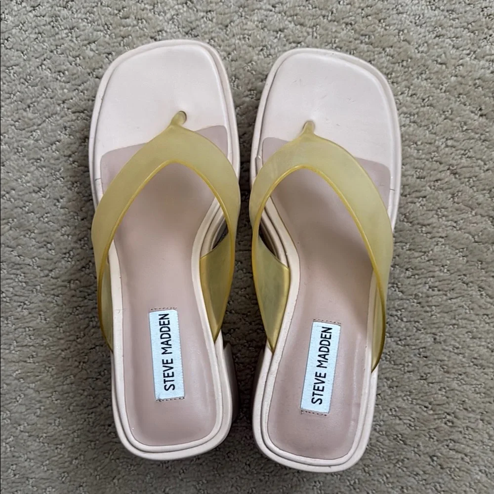 🤍NEW Steve Madden Jilly Clear Women's Sandals - Picture 2 of 4